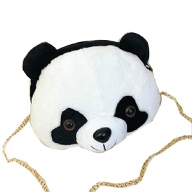 Panda Polyester Chain Crossbody-Väskor