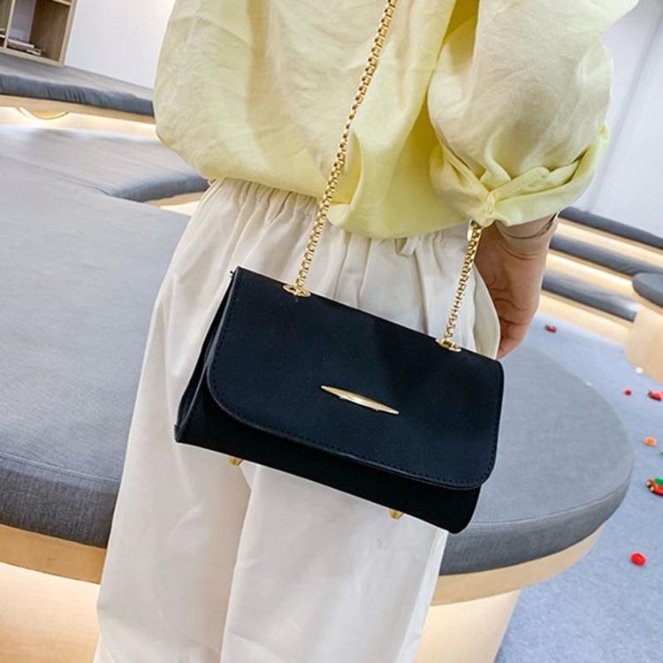 Plain Chain Rektangel Crossbody-Väskor För Kvinnor