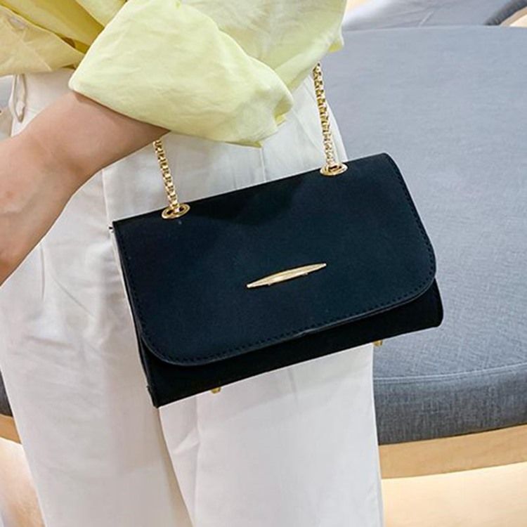 Plain Chain Rektangel Crossbody-Väskor För Kvinnor