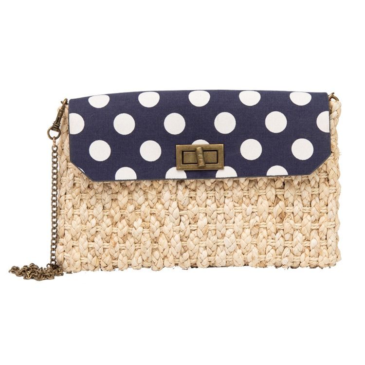 Polka Dots Stickade Koreanska Axelväskor