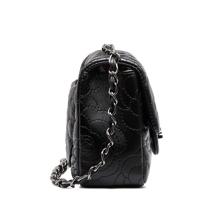 Prägling Blommiga Pu Rektangulära Crossbody-Väskor