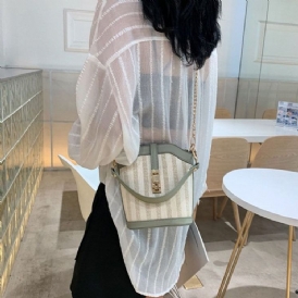 Pu Lock Fatformade Crossbody-Väskor