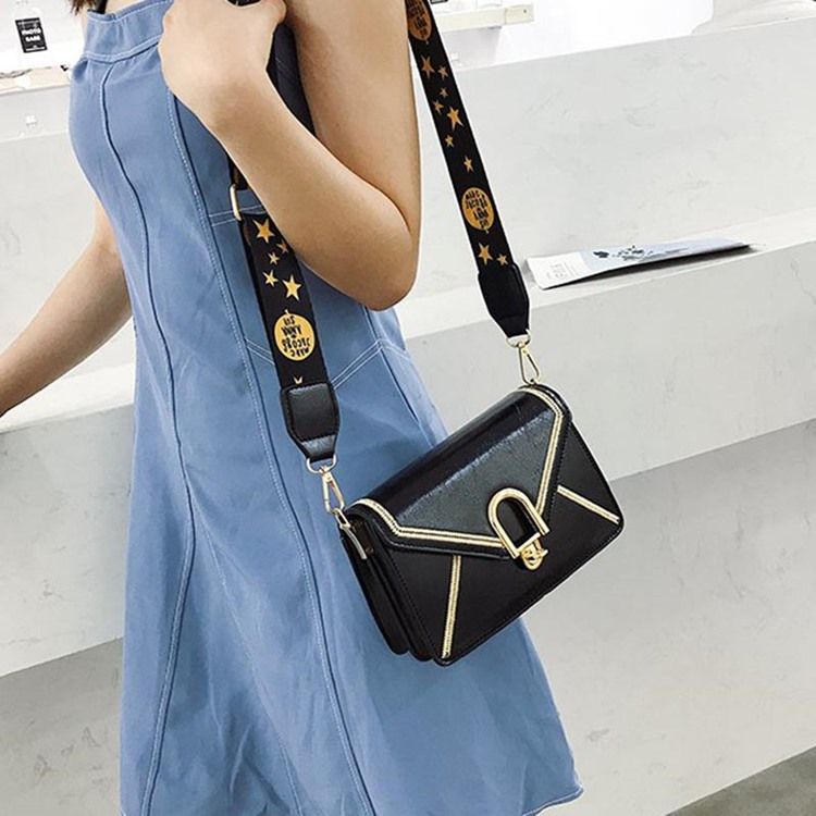 Pu Rektangel Crossbody-Väskor För Kvinnor