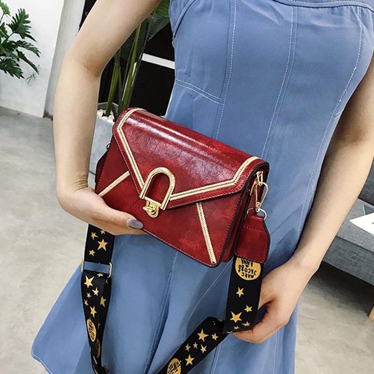 Pu Rektangel Crossbody-Väskor För Kvinnor