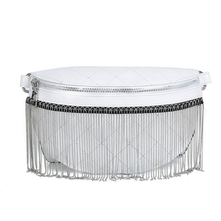 Pu Rutig Fringe Thread Sadel Crossbody Bags