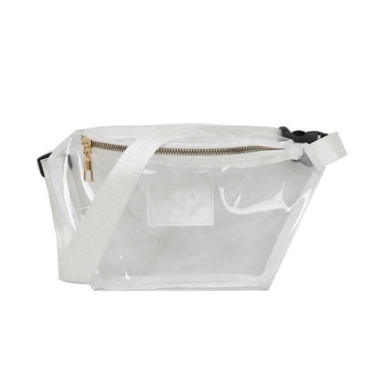 Pu Tråd Enfärgade Fanny Bags