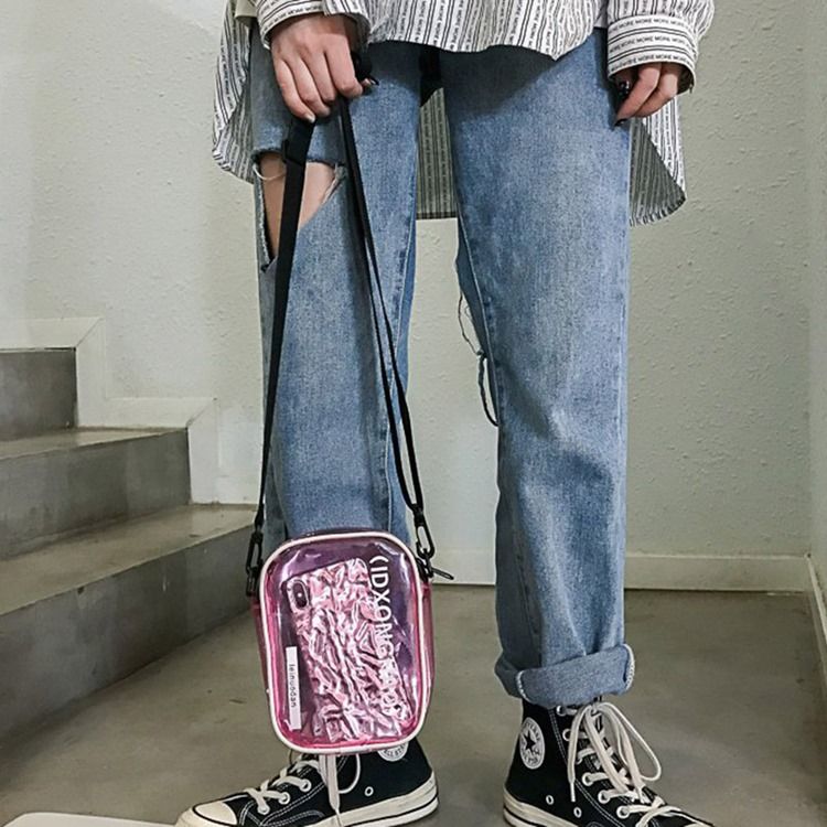 Pvc Brev Tråd Flik Crossbody Påsar