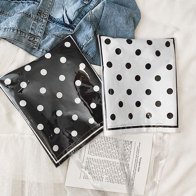Pvc Polka Dots Tråd Rektangulära Axelväskor