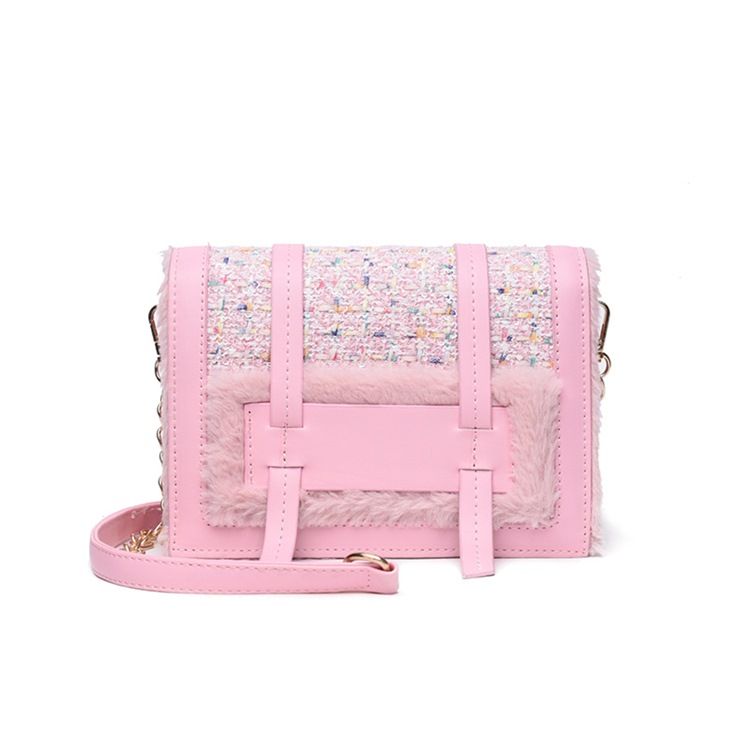 Rutig Kedja Japanska Rektangulära Crossbody-Väskor