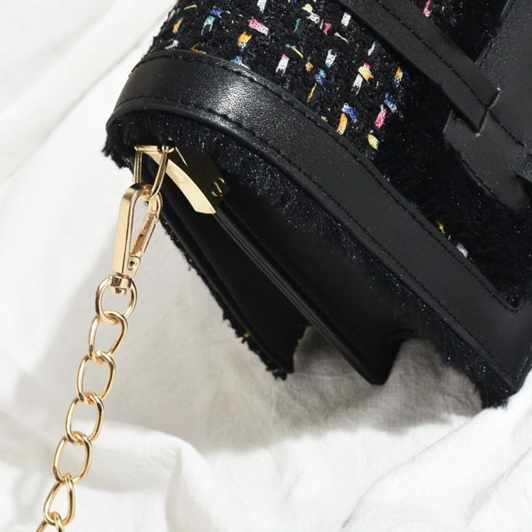 Rutig Kedja Japanska Rektangulära Crossbody-Väskor