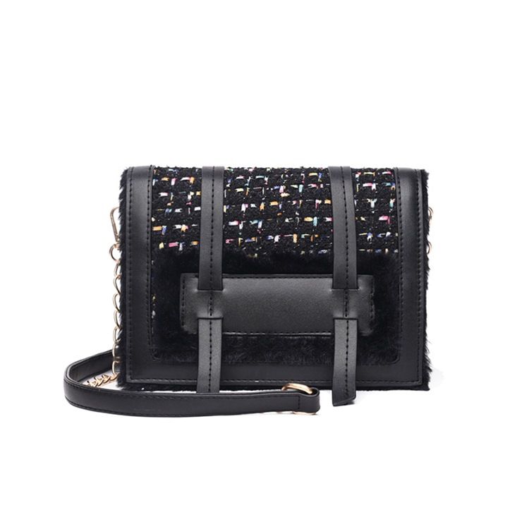 Rutig Kedja Japanska Rektangulära Crossbody-Väskor
