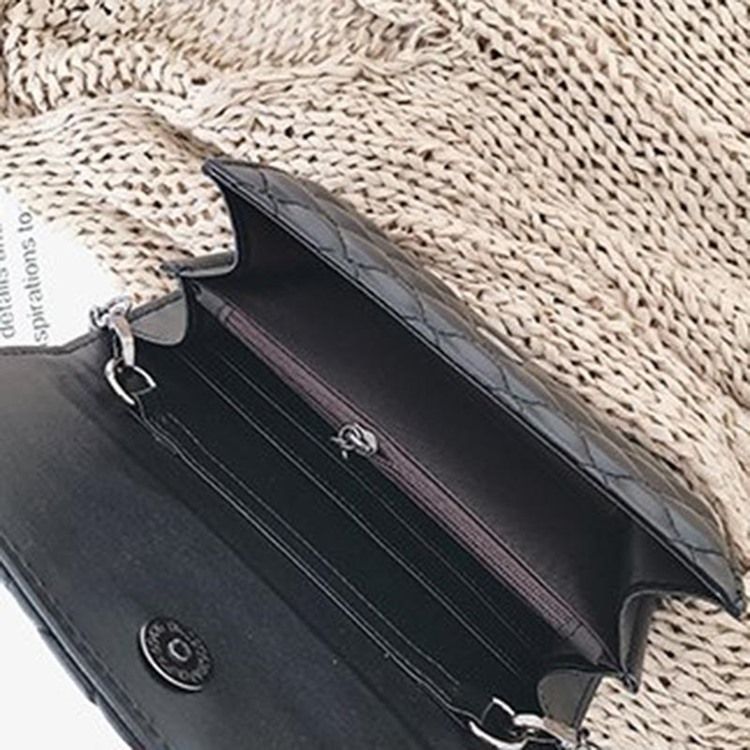 Rutig Nitkedja Rektangulära Crossbody-Väskor