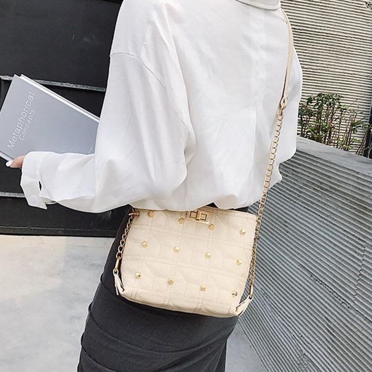Rutigt Lås Rektangulära Crossbody-Väskor