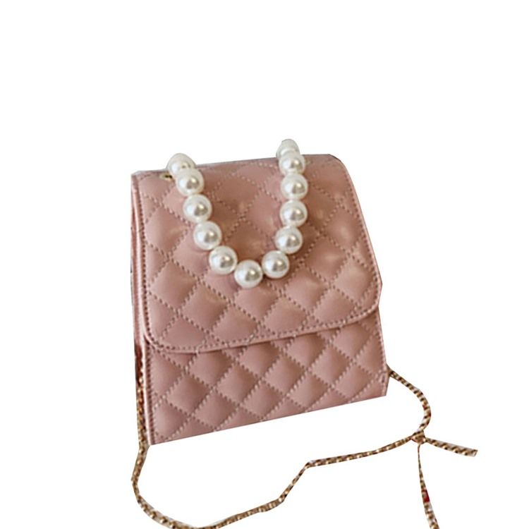 Rutigt Pu Quiltat Foder Fyrkantiga Crossbody-Väskor