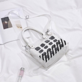 Rutigt Tryck Fatformade Crossbody-Väskor