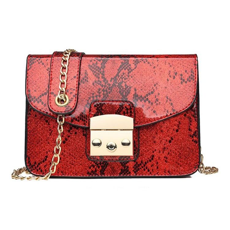 Serpentine Tråd Rektangel Crossbody Påsar