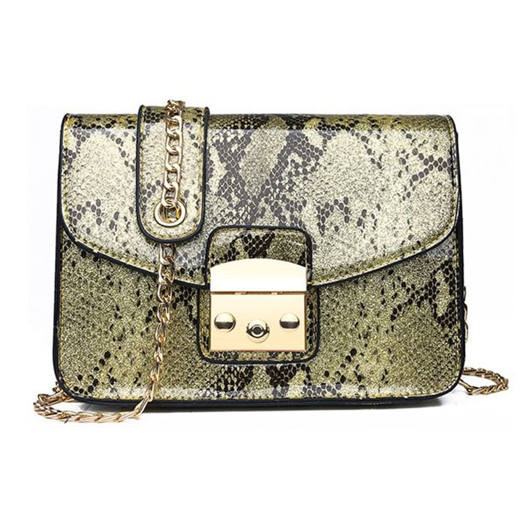 Serpentine Tråd Rektangel Crossbody Påsar