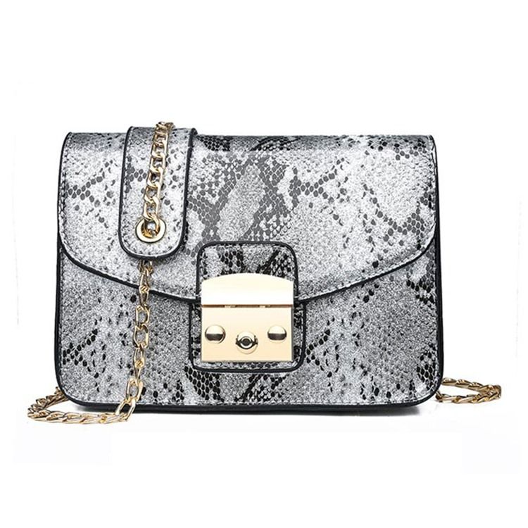 Serpentine Tråd Rektangel Crossbody Påsar
