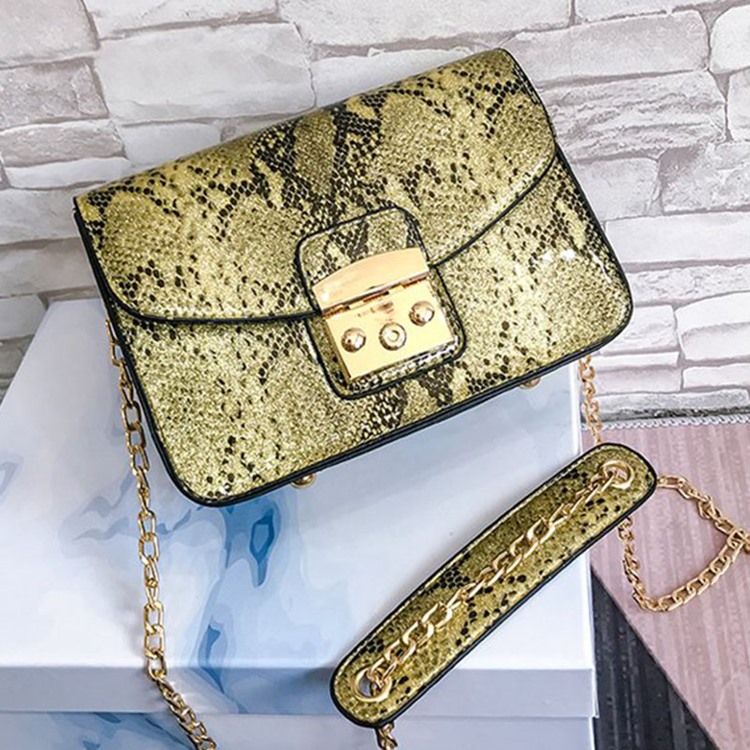 Serpentine Tråd Rektangel Crossbody Påsar
