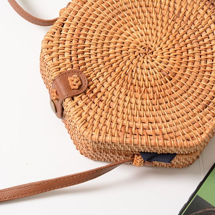 Stickade Enkla Europeiska Crossbody-Väskor