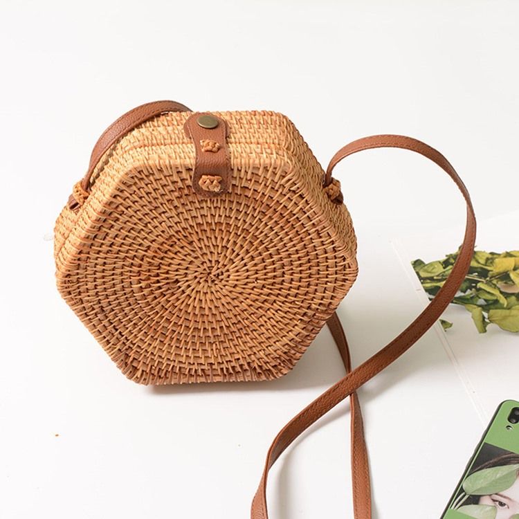 Stickade Enkla Europeiska Crossbody-Väskor