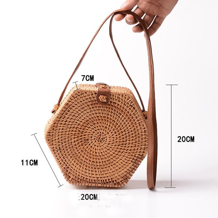 Stickade Enkla Europeiska Crossbody-Väskor