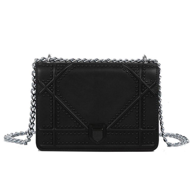 Tråd Pu Geometric Flap Crossbody-Väskor