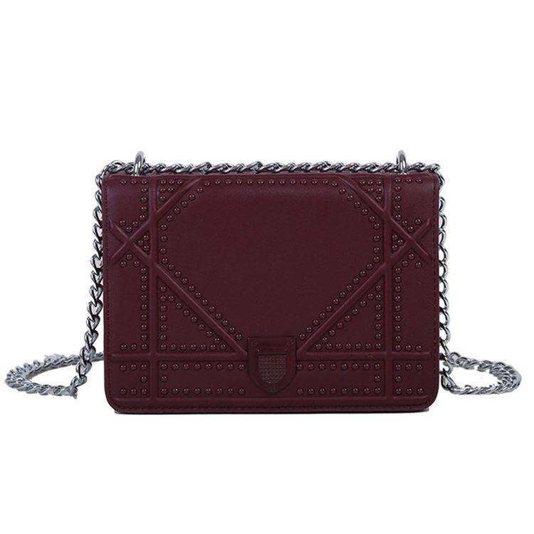 Tråd Pu Geometric Flap Crossbody-Väskor