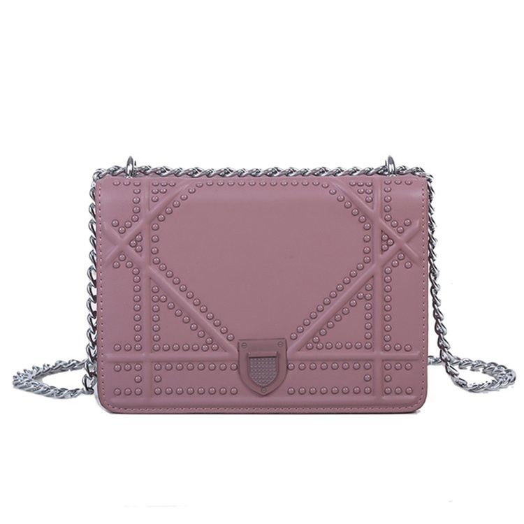 Tråd Pu Geometric Flap Crossbody-Väskor