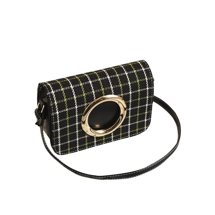 Trendig Rutig Crossbody-Väska För Kvinnor