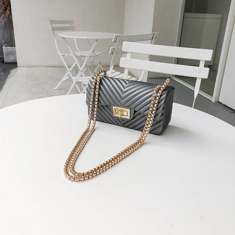 Vanliga Pu Rektangulära Crossbody-Väskor