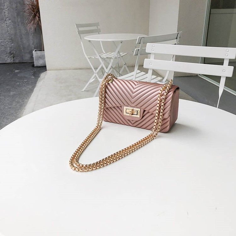 Vanliga Pu Rektangulära Crossbody-Väskor