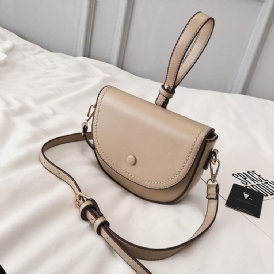 Vanliga Pu Sadelmjuka Crossbody-Väskor
