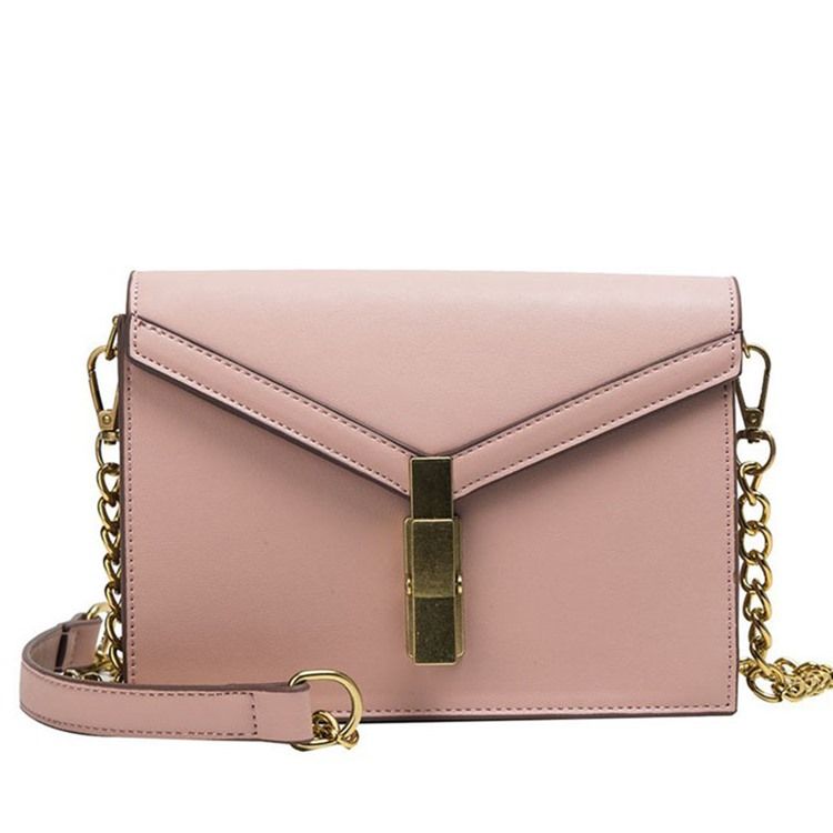 Vanligt Pu Trådkuvert Crossbody-Väska