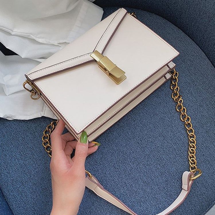 Vanligt Pu Trådkuvert Crossbody-Väska