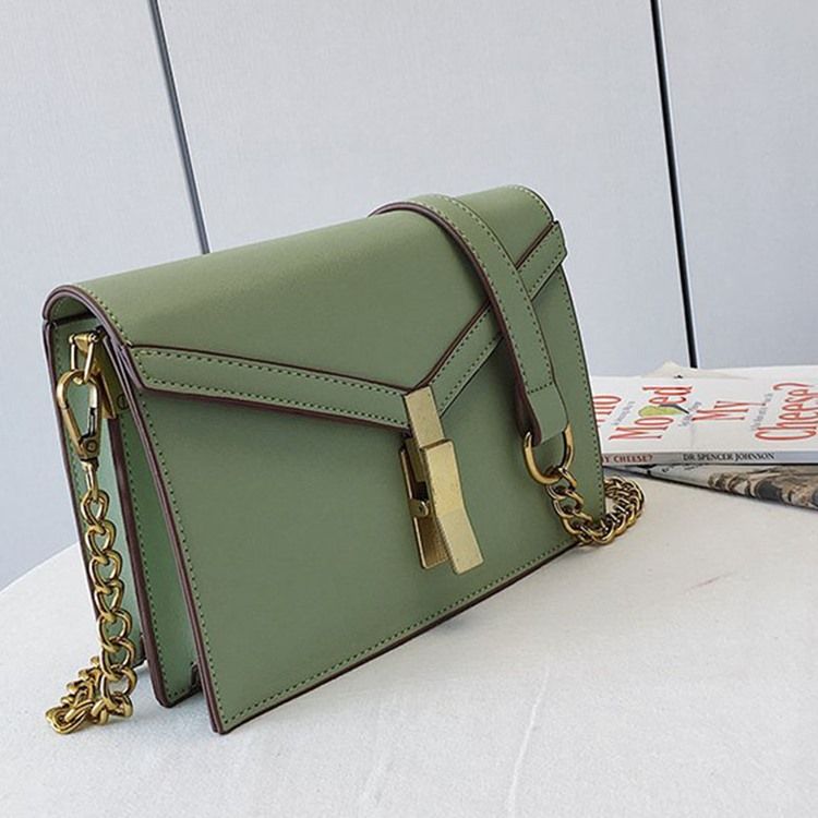 Vanligt Pu Trådkuvert Crossbody-Väska