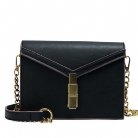 Vanligt Pu Trådkuvert Crossbody-Väska