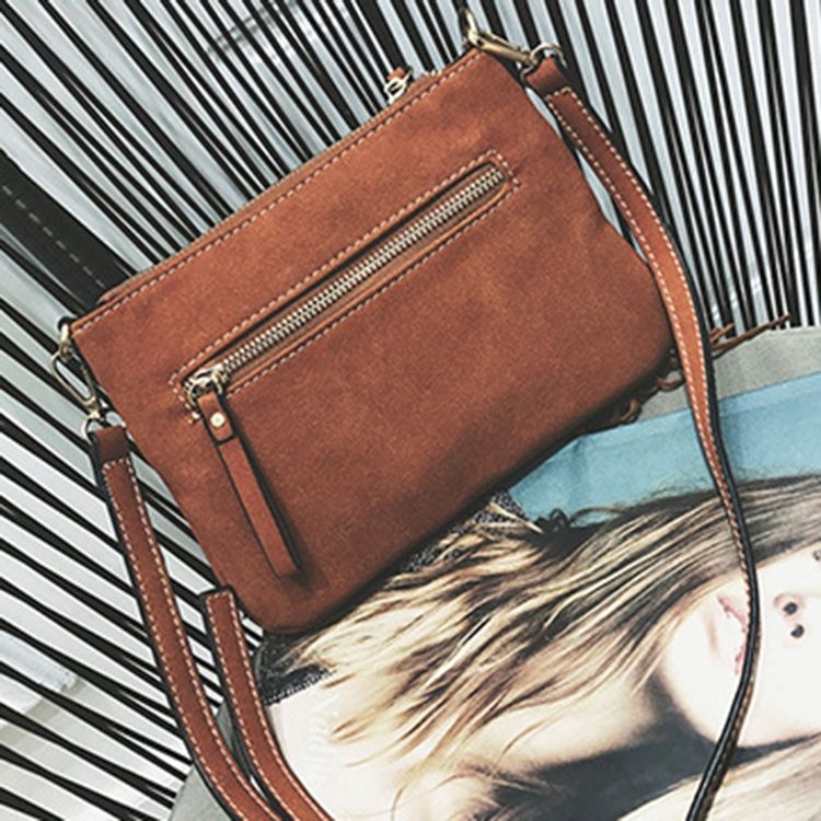 Vintage Geometrisk Tofs Crossbody-Väska