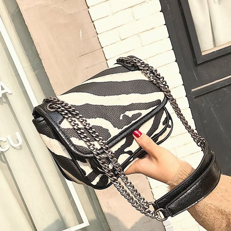 Zebra Stripe Crossbody-Väska
