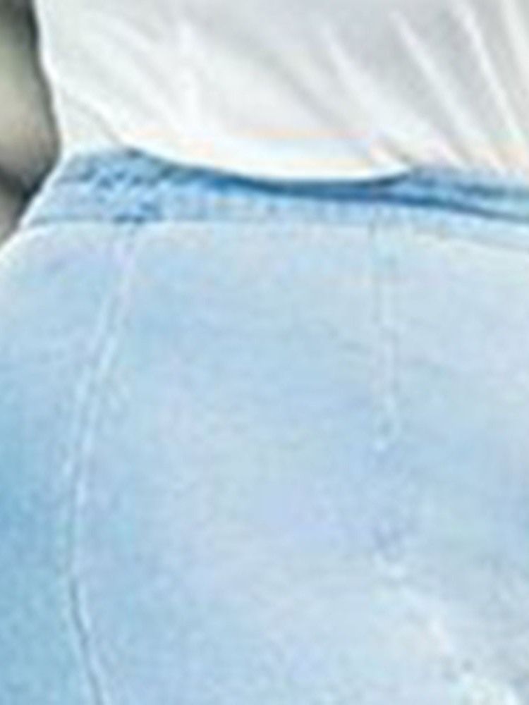 Bellbottoms Asymmetriska Enkla Slimmade Jeans