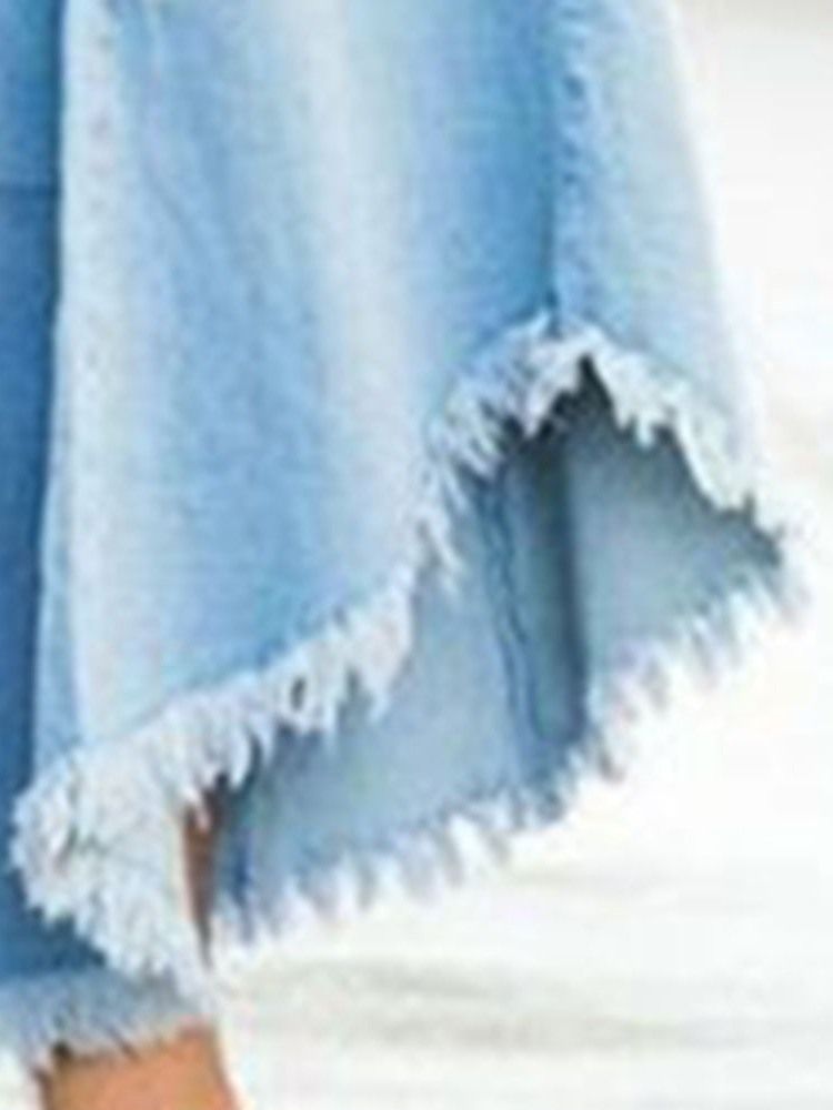 Bellbottoms Asymmetriska Enkla Slimmade Jeans