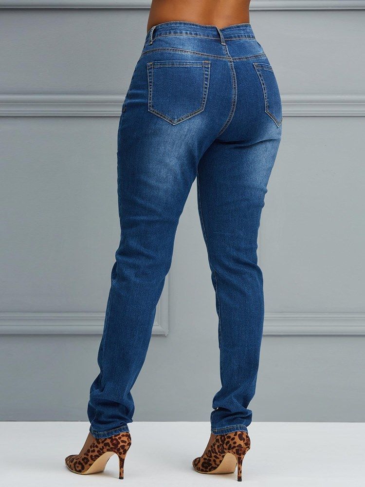 Knapp Skinny Plain Damjeans