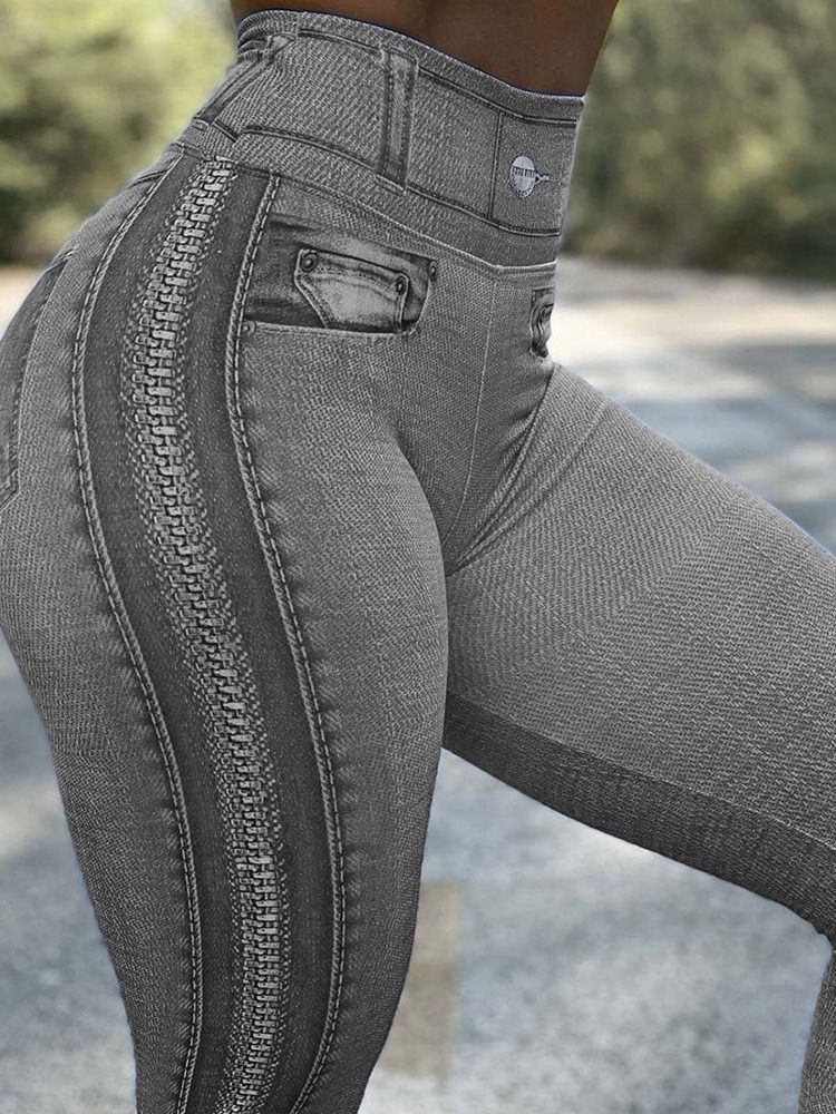 Skinny High Waist Pencil Pants Casual Byxor