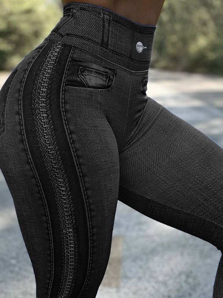 Skinny High Waist Pencil Pants Casual Byxor