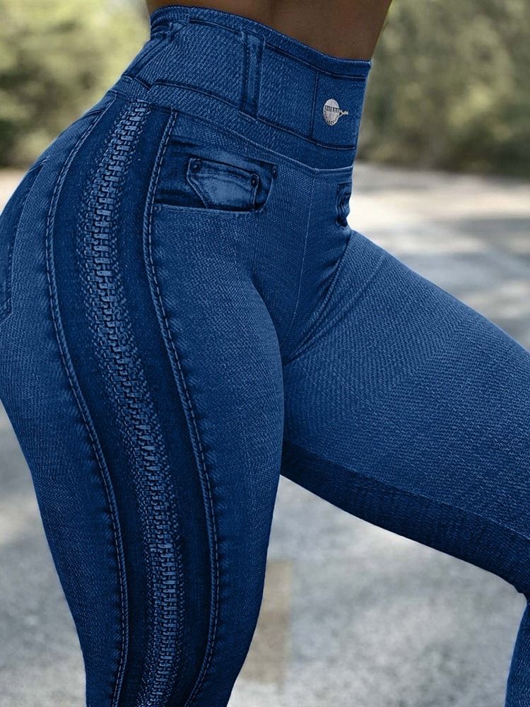 Skinny High Waist Pencil Pants Casual Byxor