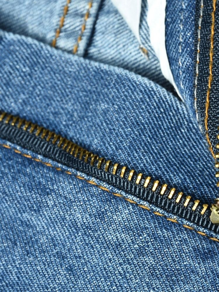 Tvättbara Jeans Med Dragkedja