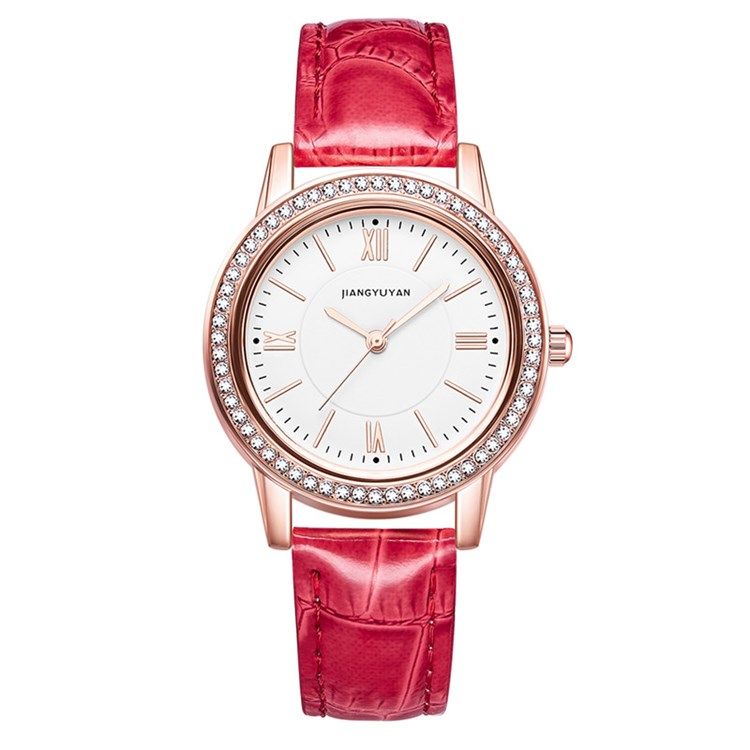 Läder Rhinestone Watch