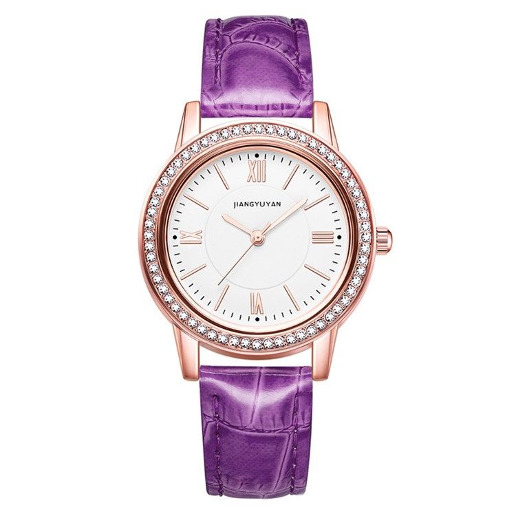 Läder Rhinestone Watch