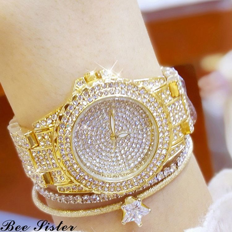 Rhinestone Hardlex Klocka