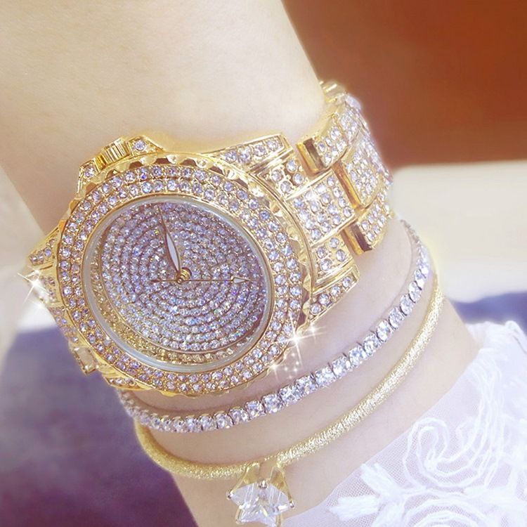 Rhinestone Hardlex Klocka